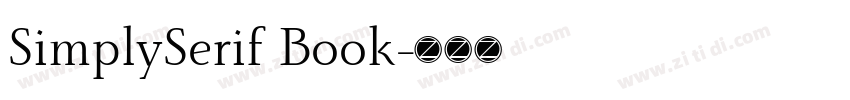 SimplySerif Book字体转换